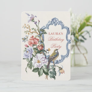 Beautiful Flora Fauna art  Invitation