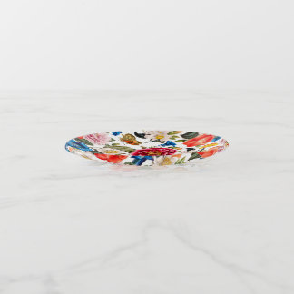 Beautiful Floral Accent Trinket Tray