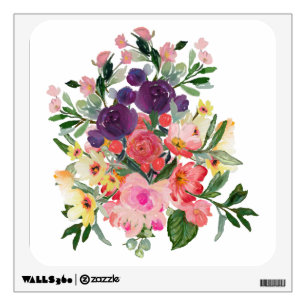 Beautiful Floral Arrangement by Cherie's Art Wall Decal