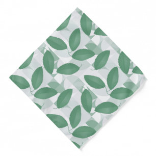 Beautiful Floral Botanical Turquoise Pattern Bandana