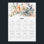 Beautiful Floral Bouquet 2025 Magnetic Calendar<br><div class="desc">A magnetic yearly calendar with an array of beautiful flowers.  Looks good both at home and in the office.</div>