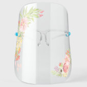 Beautiful Floral Bouquet Flowers for her Face Shield (Front)