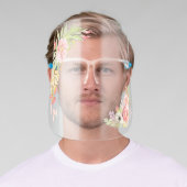 Beautiful Floral Bouquet Flowers for her Face Shield (Insitu)