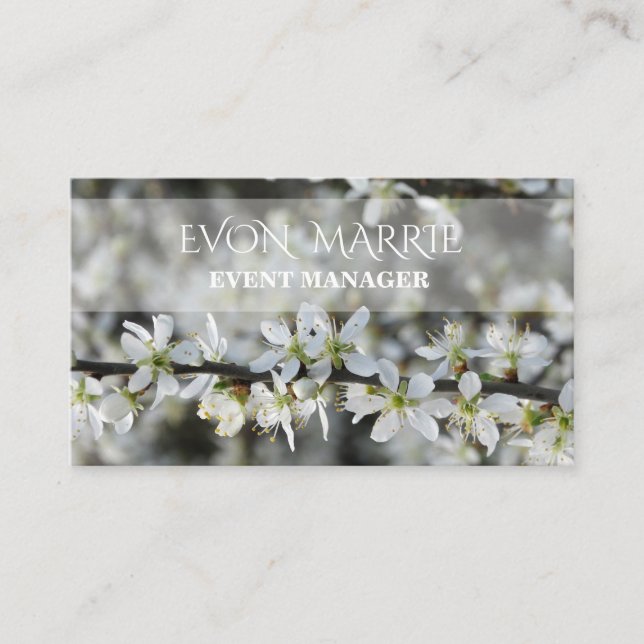 Beautiful floral Busines Card (Front)