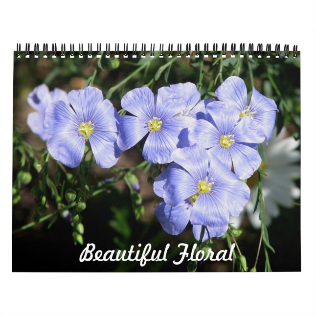 Beautiful Floral Calendar (Cover)