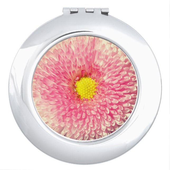 Beautiful Floral Compact Mirror (Front)