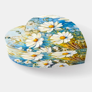 Beautiful Floral Daisies Paperweight
