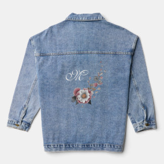 Beautiful Floral Denim Jacket