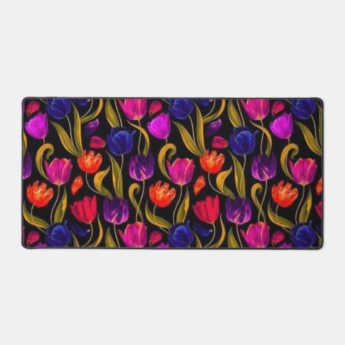 Beautiful Floral Design for Your Workspace Desk Mat