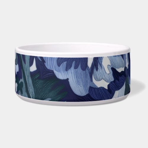 Beautiful Floral Design in Blue Hues Bowl