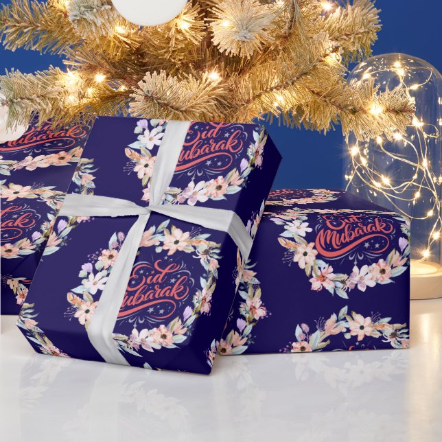 Beautiful Floral Eid Gift Wrap Muslim Holiday (Holidays)