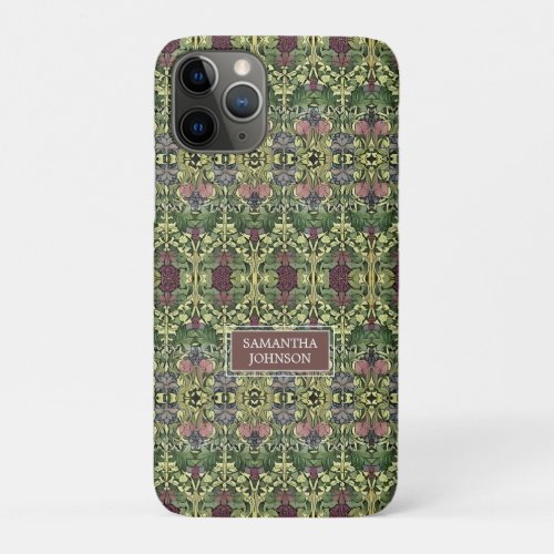 Beautiful Floral Elegant William Morris Inspired iPhone 11 Pro Case