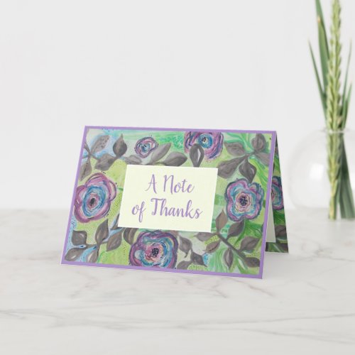 Beautiful Floral Essential Workers Thank You Card
