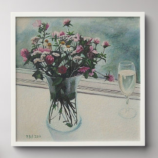 Beautiful floral fine art canvas by Pola.B.Alex Peel And Stick Photo Tile