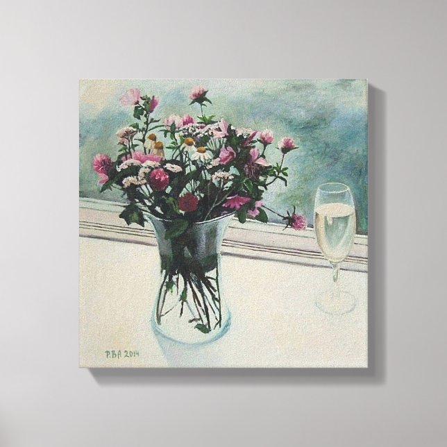 Beautiful floral fine art canvas by Pola.B.Alex Print (Front)