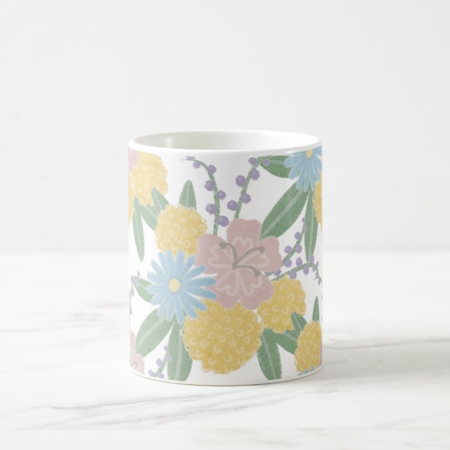 Beautiful Floral Flowers Elegant coffee cup (Center)