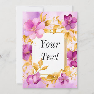 Beautiful Floral Frame Invitation