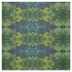 Beautiful floral garden fabric