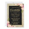 Beautiful Floral Gold Sparkles Graduation Party