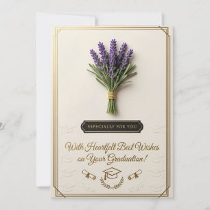 Beautiful Floral Graduation Card
