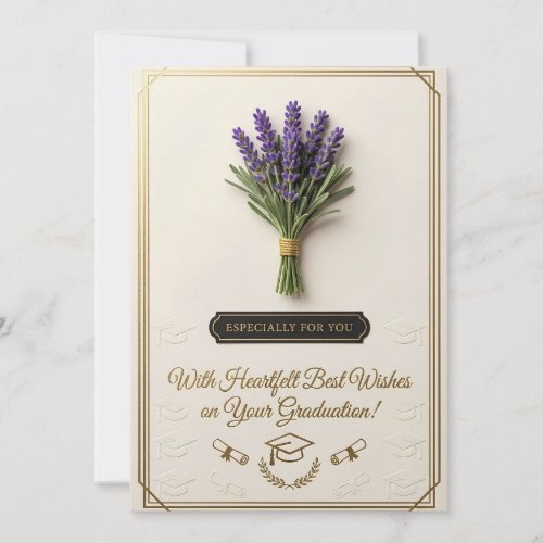 Beautiful Floral Graduation Card