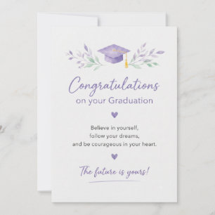 Beautiful Floral Graduation Card
