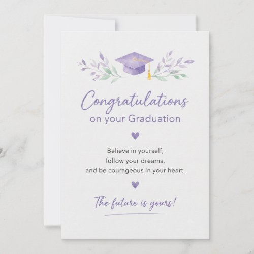 Beautiful Floral Graduation Card