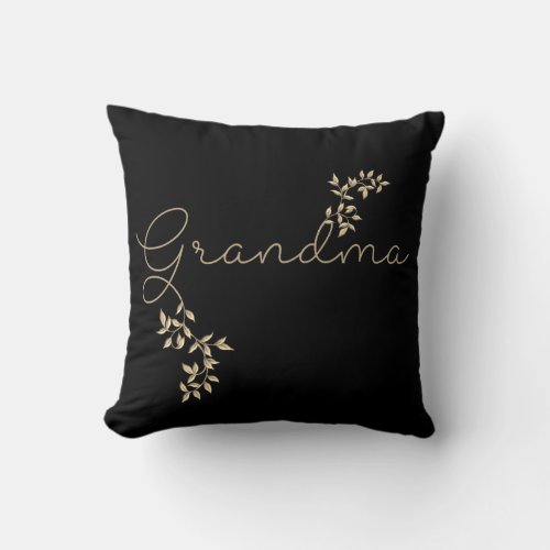 Beautiful Floral Grandma Design Throw Pillow