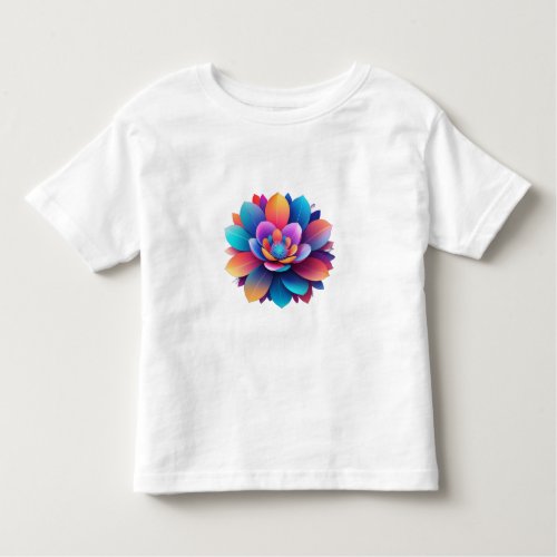 beautiful floral graphic design toddler t_shirt