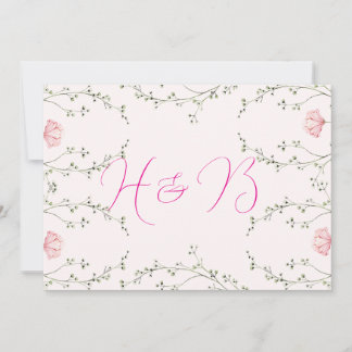 Beautiful Floral Invitation
