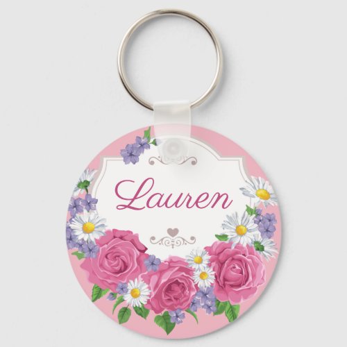 Beautiful Floral Keychain