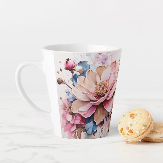 Beautiful Floral Latte Mug (In Situ)