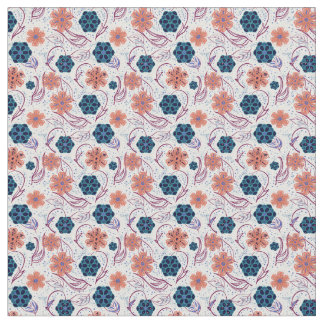 Beautiful floral modern pattern fabric