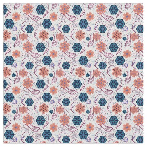 Beautiful floral modern pattern fabric
