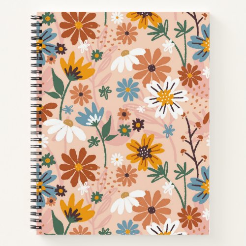 Beautiful Floral Notebook Journal For Girls