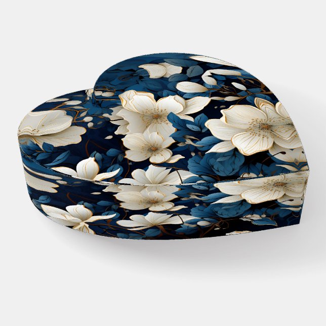 Beautiful Floral  Paperweight (Angled)