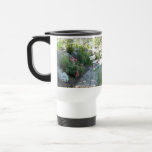 Beautiful Floral Park Bench Travel Mug