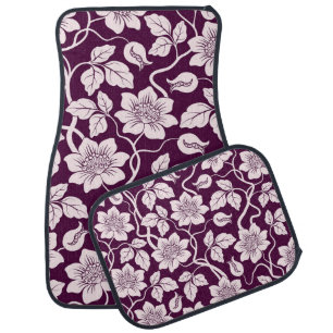 Beautiful Floral Pattern Car Floor Mat