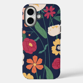 Beautiful floral pattern  iPhone 16 case