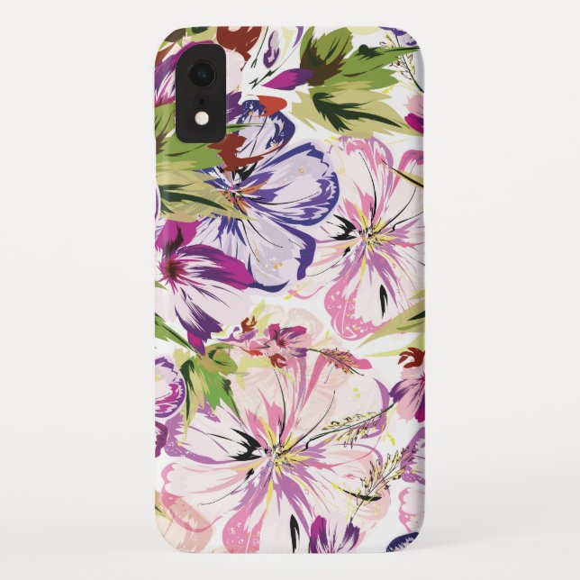 Beautiful Floral Pattern Case-Mate iPhone Case (Back)