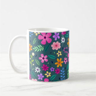 Beautiful Floral Pattern Coffee Mug