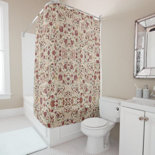 Beautiful floral pattern colorful trendy flowers shower curtain