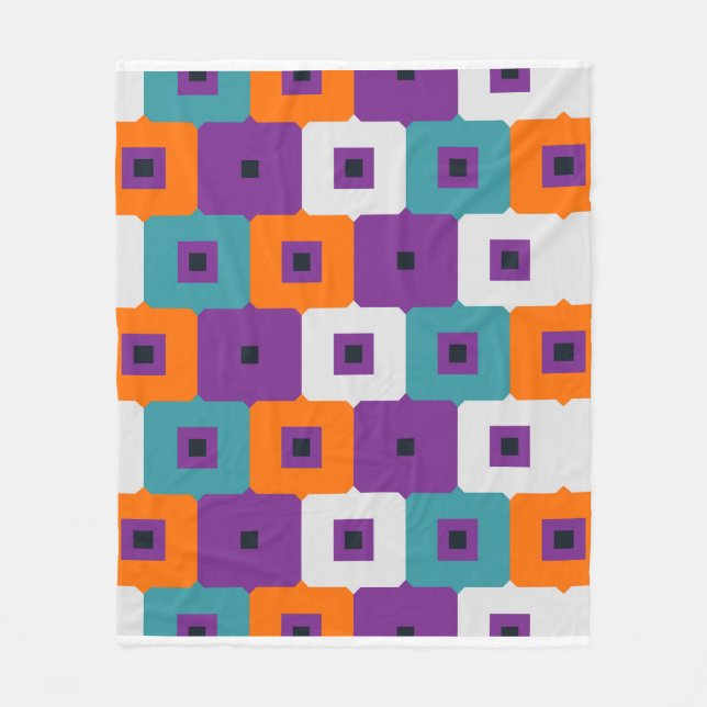 Beautiful Floral Pattern  Fleece Blanket (Front)