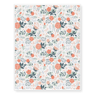 Beautiful Floral Pattern Girly Temporary Tattoos