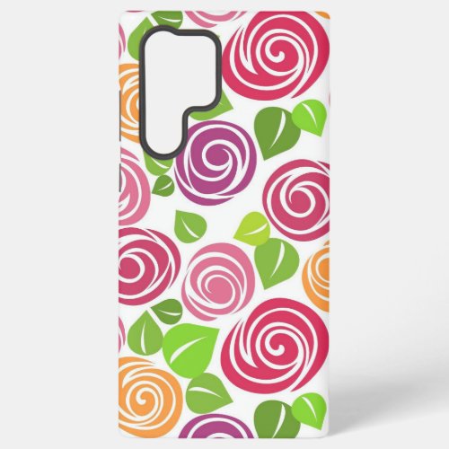 Beautiful Floral Pattern Roses Samsung Galaxy S22 Ultra Case