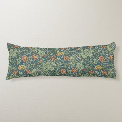 Beautiful Floral Pattern William Morris Green Pink Body Pillow