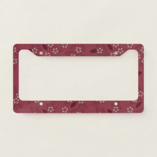 beautiful floral patterned License Plate Frame