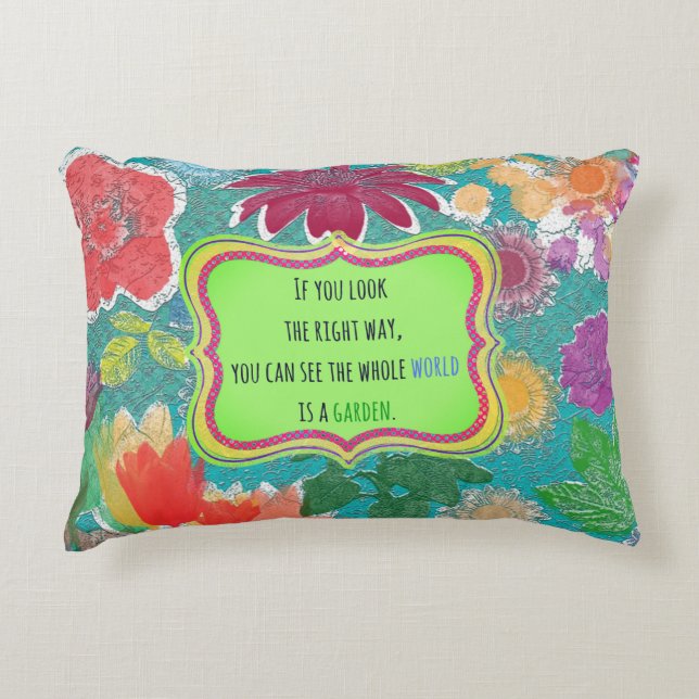 Beautiful Floral Pillow (Front)