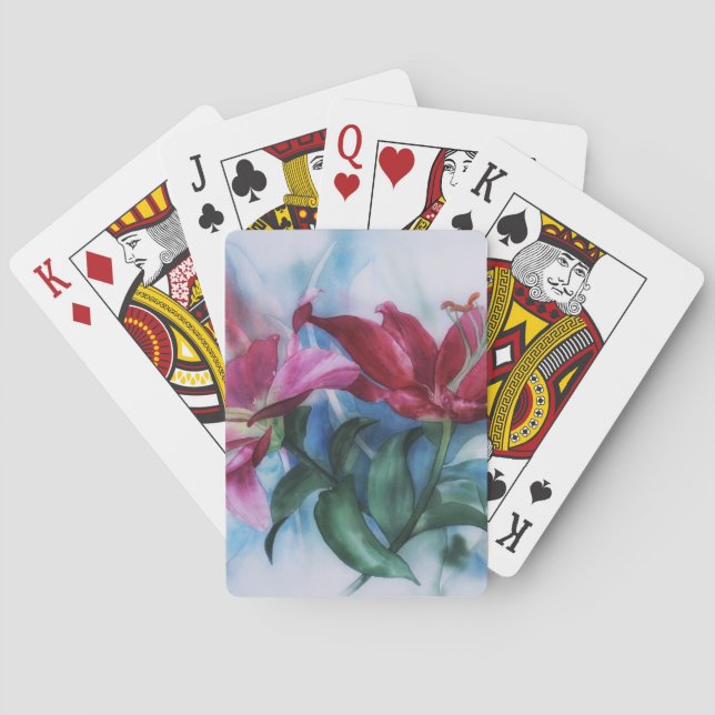 Beautiful Floral Playing Cards (Back)