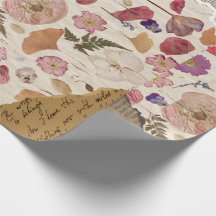 Beautiful Floral Pressed